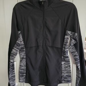 Victorias Secret Sport Black and Gray Zip-Up Jacket